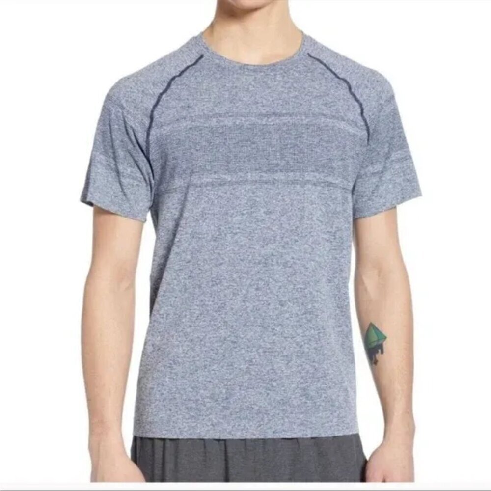 Rhône Method Seamless Blue Short Sleeve Tee Size Med